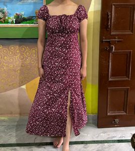 Floral Print Midi Dress