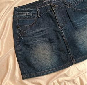 Pinteresty Vintage Short denim skirt