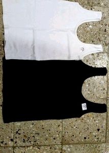 Newly Camisole With Comfort (Pack Of 2  Wht And Blk)