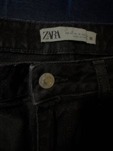 Zara Black Wide Leg Jeans