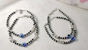 Evil Eye Anklets (Set of 2)