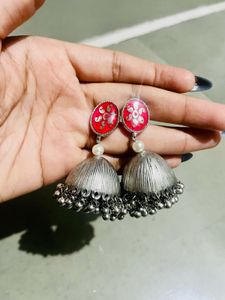 Navratri Style Oxidised Earrings
