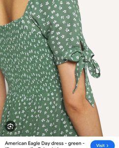 Green Floral Day Dress