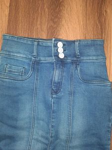 Midi Denim Skirt (Never Worn)