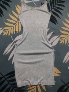 Silver Blingy Bodycon Dress