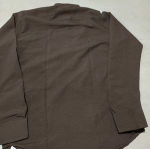 Men's Brown Mandarin Collar Kurta