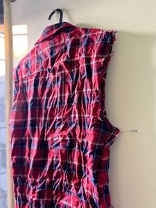 Urban Pipeline Plaid Flannel Vest