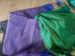 2 New.Sarees With Free 6 New Blouse Pieces