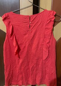 Vero Moda Pink Cut Sleeves Top