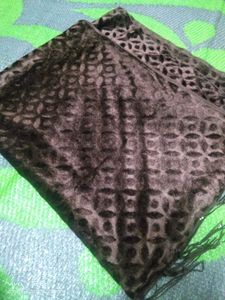 Brown Velvet Stole