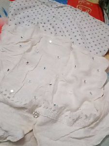 White Embellished Top
