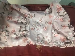 Floral Ruffle Blouse