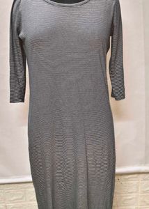 Dresses For Rs.99 Only Black &amp; White Strip Dress