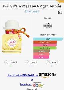 Hermes Twilly d&#39;Hermes Eau Ginger 85ml