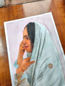 water colour potrait painting