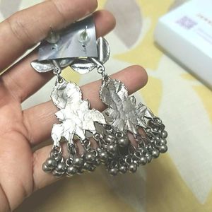 Boho bracelet and oxidised earrings