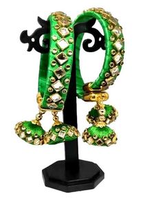 Green Yellow Bangle Set