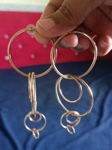Gold Circle Statement Earrings