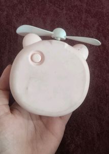 LED And Fan Portable  With Cable Charging