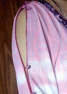 Plus Size Multicolour Stylish Sleeves Top For Girl