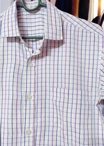 Classic Blue and White Striped Cotton Shirt