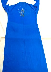 Cotton Kurti With Gujarati Work