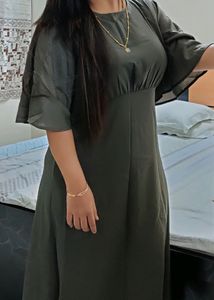 Vero Moda Olive Green Dress Size L