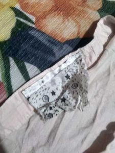 Blouse with Lace Trim Detail