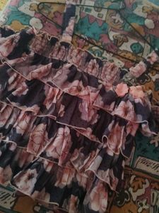 Pink Floral Stylish Top