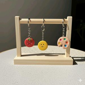 Cute Smiley Face Keychain