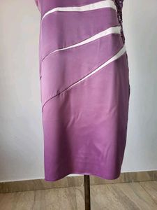 Purple Sheath Dress