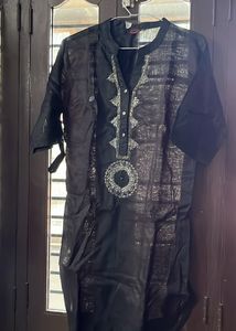 Men’s Black Ethnic Kurta