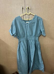 Blue Casual Everyday Comfortable Dress