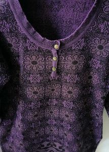 Floral Printed woolen kashmiri short kurti for wom