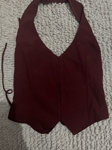 halterneck corset top