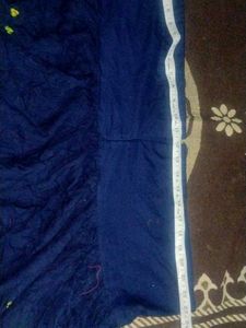 Lime Green &amp; Navy Embroidered Salwar Kameez