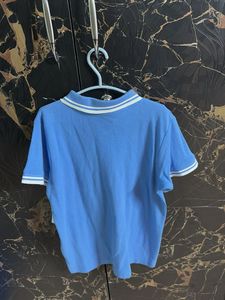 Light Blue Polo Shirt For Boys 7 Years