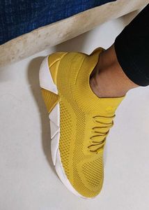 Mark Nason LA - Skechers Yellow Knit Sneakers