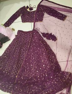 Wine Lehanga Wedding Set 🪞