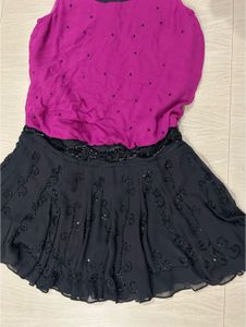 Pink &amp; Black Party Dress