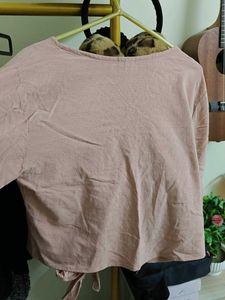 Blush Floral Button Top