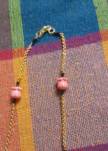 Tupil Flower Bead Chain(micro Gold Polish)
