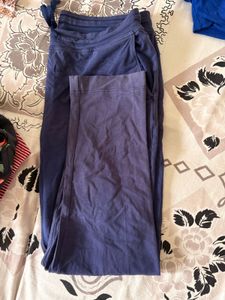 2 -Navy Blue &amp; Black Track Pant