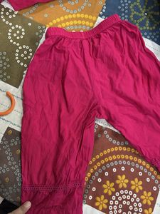 Girls&#39; Embroidered Top &amp; Bottom Set