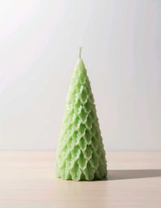 Hand Carved Christmas Tree Candle