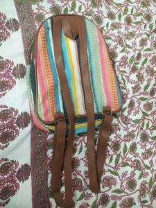 A multicolored bag