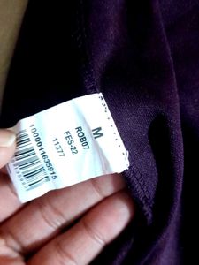 Floral Sleeve Purple Top