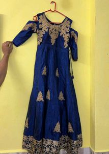 Elegant Blue Ethnic Gown