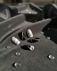 Marble Press-On Nails