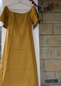 Ajio Off Shoulder Flared Maxi Dress